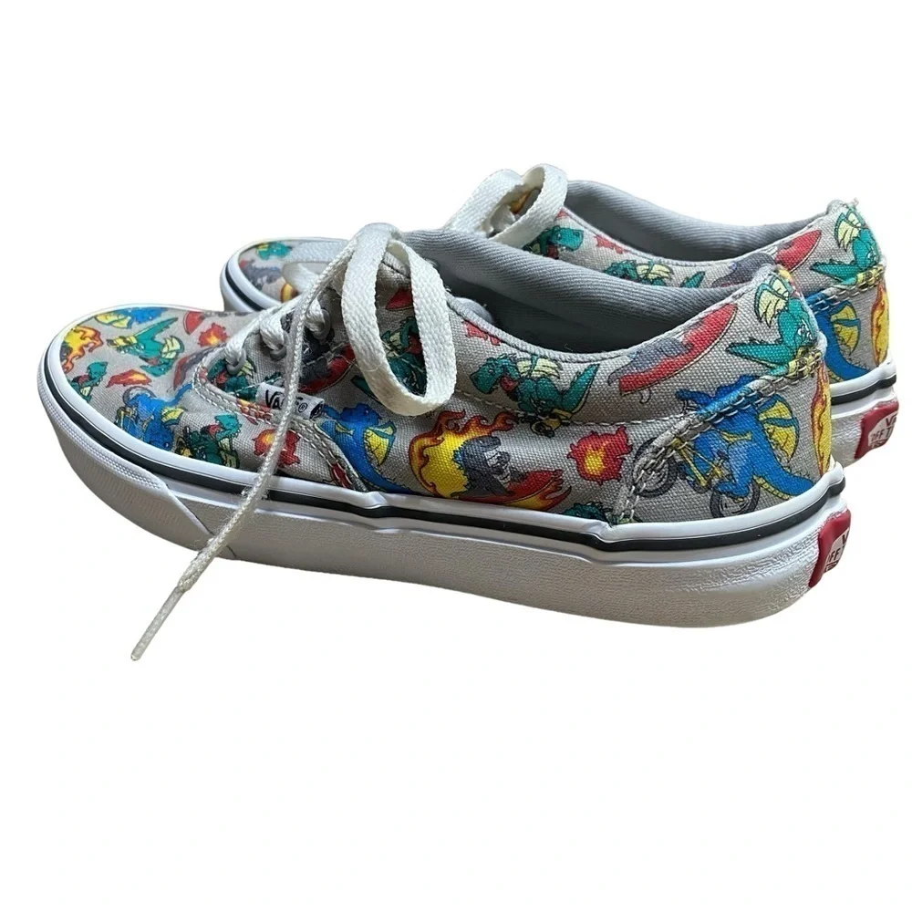 Vans Doheny Dragon Dinosaur Skater Sneaker Shoe Size 4
